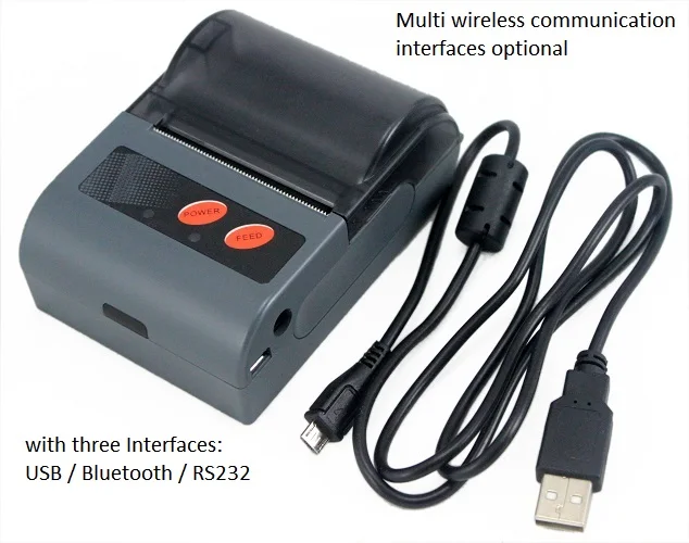 Китайский производитель портативных чековый принтер с USB RS232 Bluetooth интерфейсы