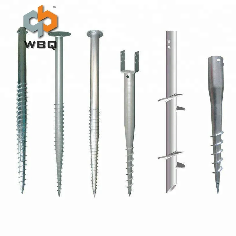 Оцинкованный заземляющий винтовой ворс для уличного освещения N67.5