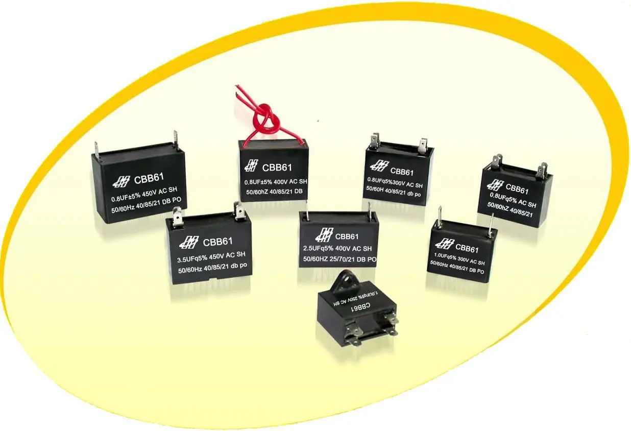 Factory Direct Sale capacitor compressor Dc Link CBB61 capacitor for ac for Motor motor