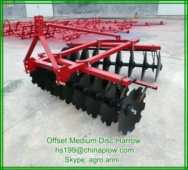 Farm equipment tractor disc harrow / offset middle duty disc harrow China supplier