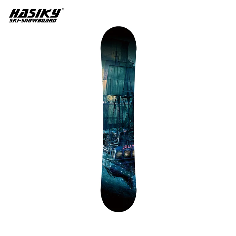 Hot Sale New Design Adult Snowboard Cheap Digital Printing Fiberglass Skiing Board Made in China