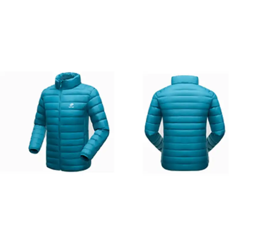 Comfy Deep Blue Coat Duck Down Jacket For Winters Men OEM Service