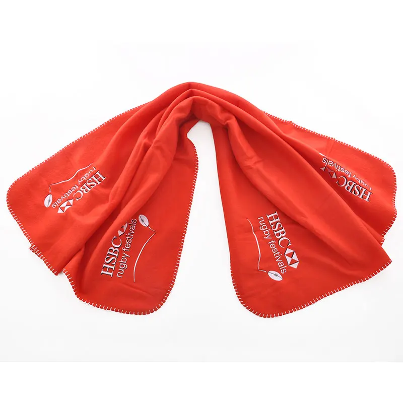 180gsm 100% Polyester Plain design Polar Fleece Blanket for Promotional Gift