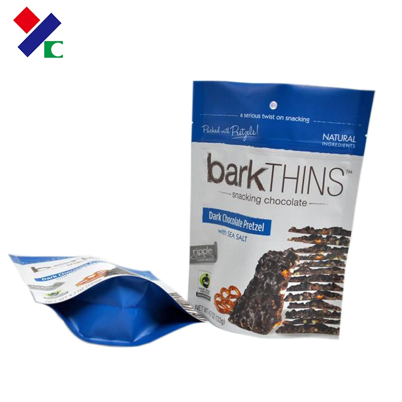 Белый стоячий биоразлагаемый пластиковый пакет-саше