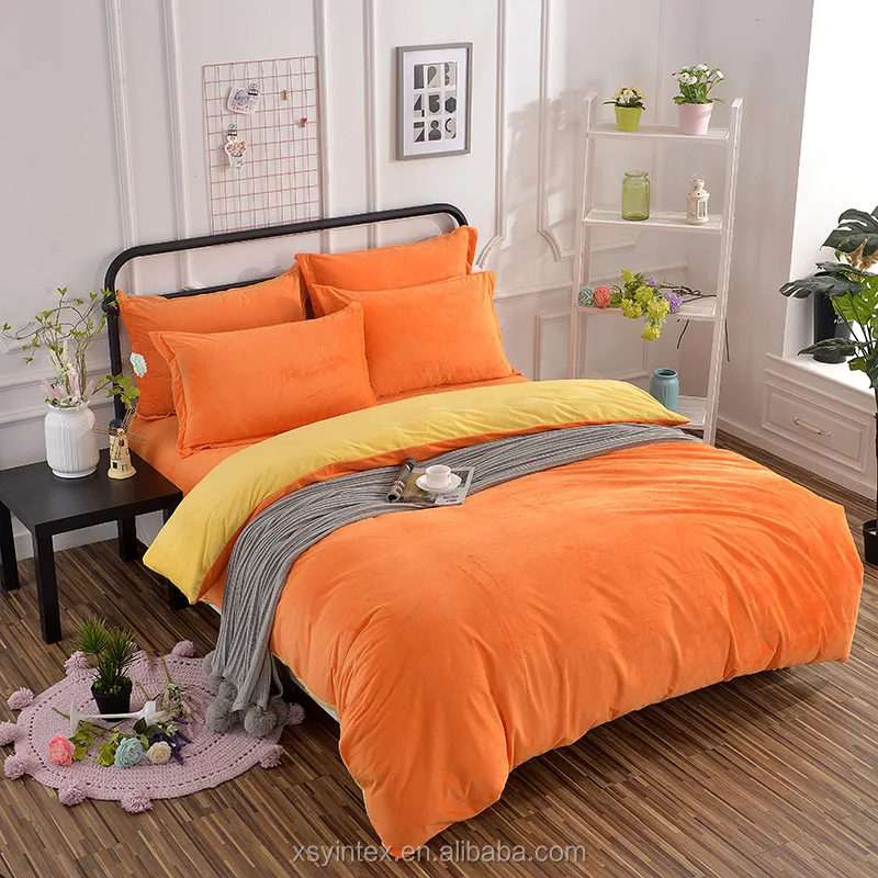 Luxury Collection Ultra Soft Flannel Coral Plush Fleece Duvet Cover Set