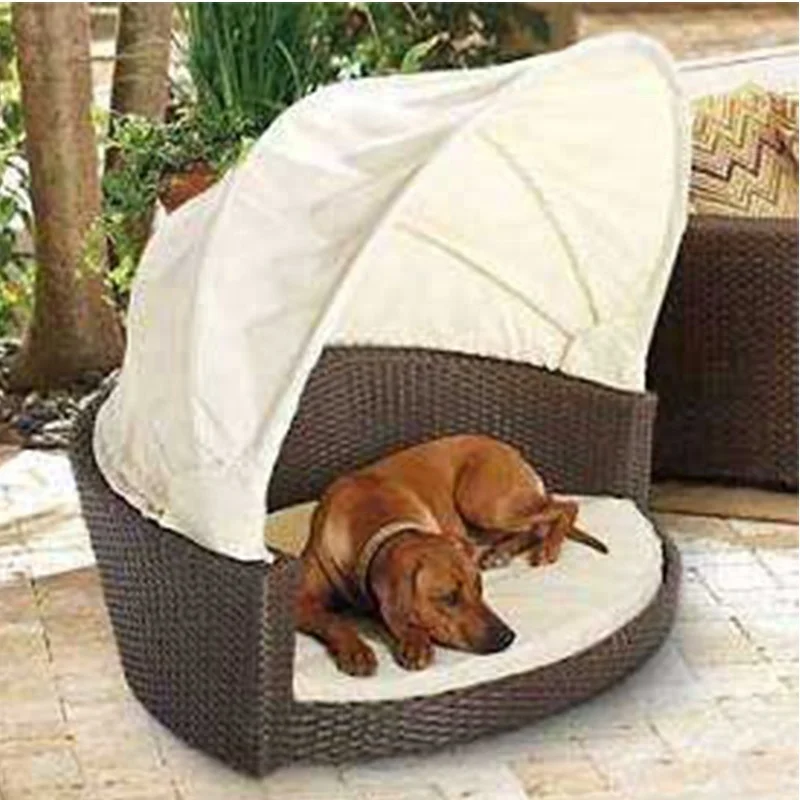 factory sale SGS HDPE rattan animates dog beds SCPB-006
