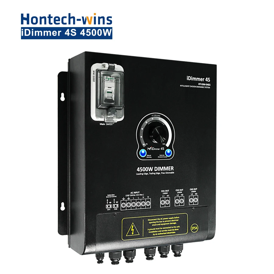 Hot sale automatic chicken farm lighting dimming system with 3000W dimmer T12 dimmable IP68 tube waterproof in poultry farm