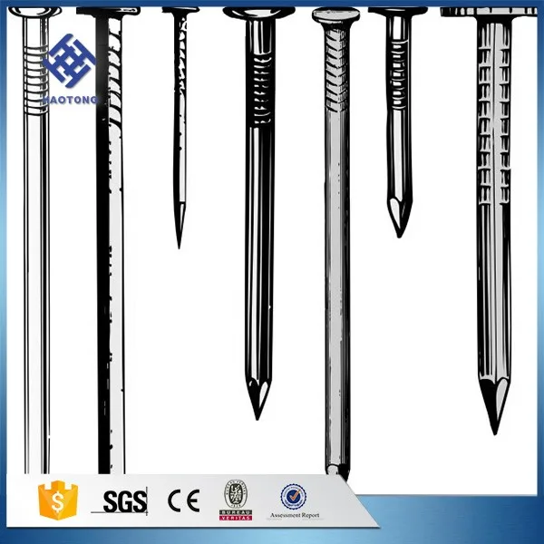 Заводская поставка стандартные круглые гвозди из железной проволоки