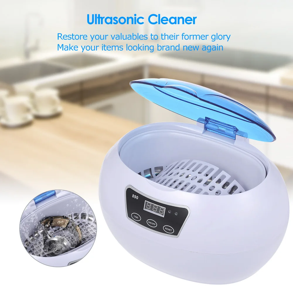 Digital Medical Denture instrument Ultrasonic Cleaner with LCD Display for Jewelry / Watch / Denture