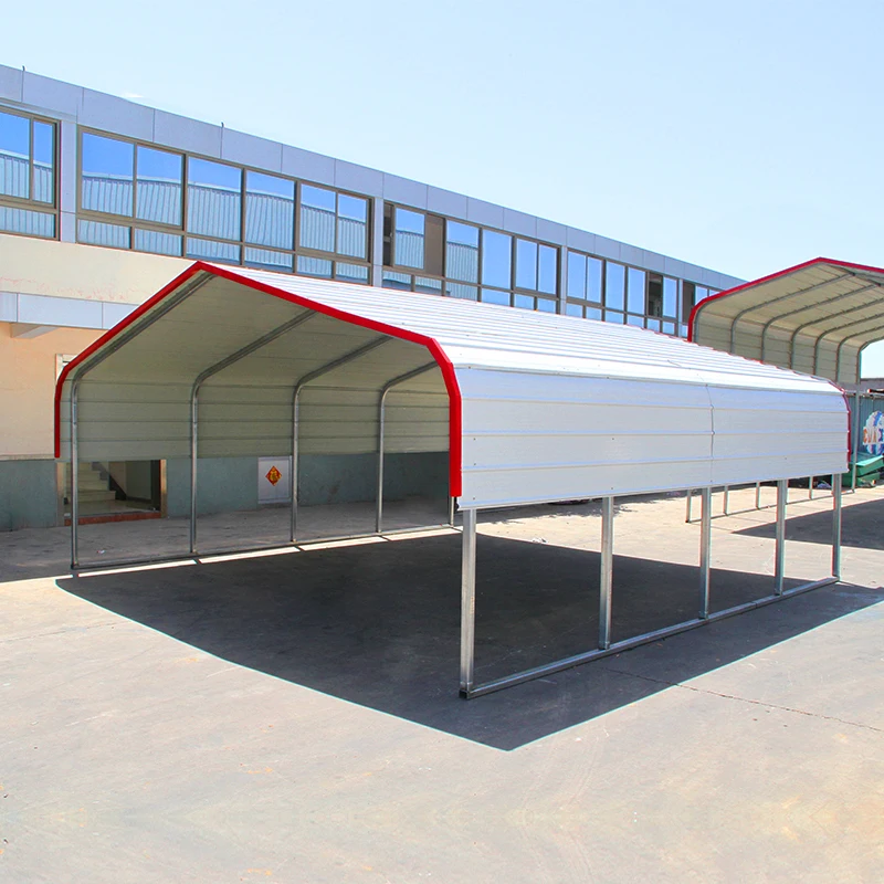 color steel tile roof prefabricated garage