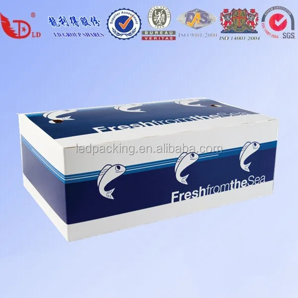 
Corrugated Frozen Fish Packing Boxes and Frozen Beef Box 