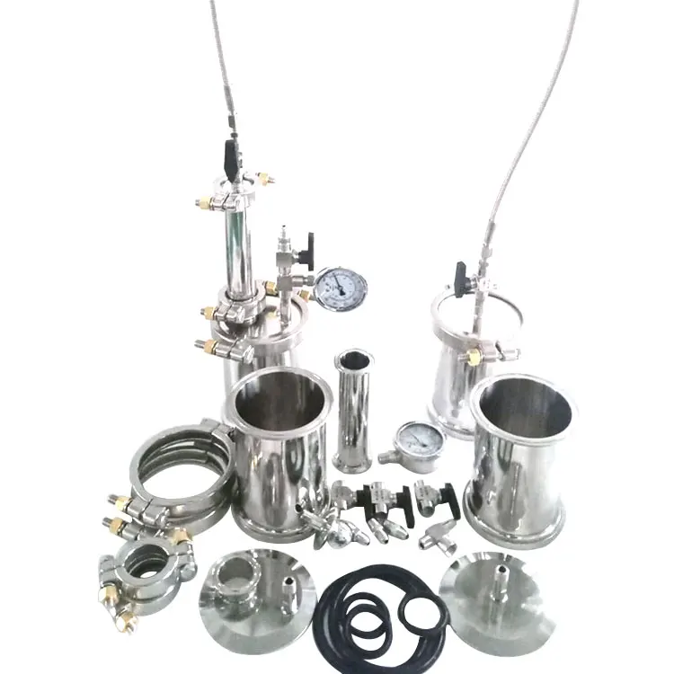 45g to 225g Closed Loop Extractor Kit Dewaxing Column BHO Closed Loop Extractor