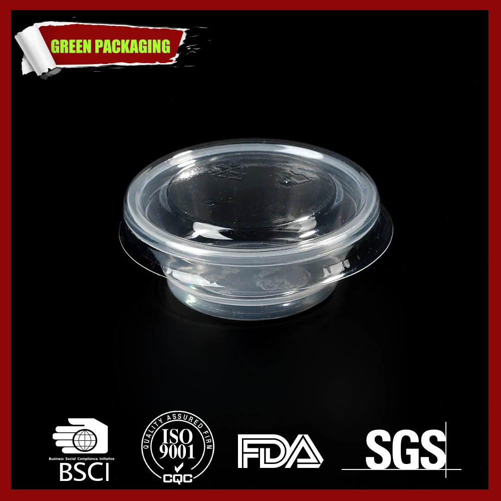 100ml clear portion cup/ small clear plastic cup/ 3.25oz clear disposable pet portion cup