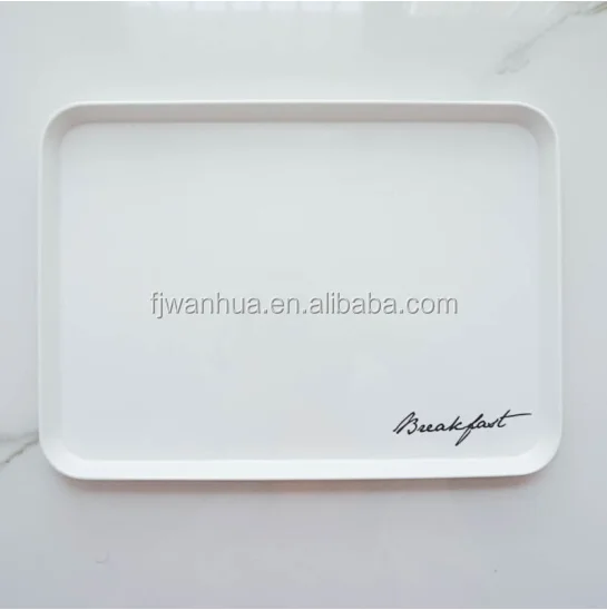 Melamine breakfast plastic serving trays