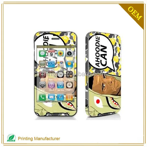 Minsda Fashion 24k Gold Plating Flashing Mobile Phone Led Light Sticker