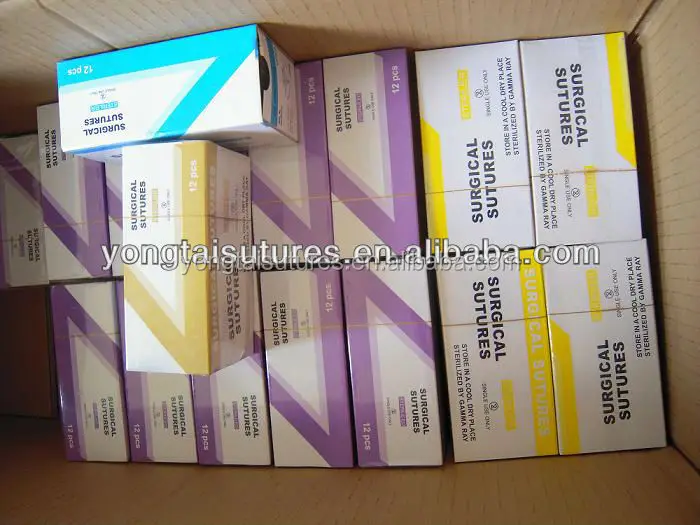 
Disposable All Types PGA PDS SILK NYLON Surgical Sutures thread 