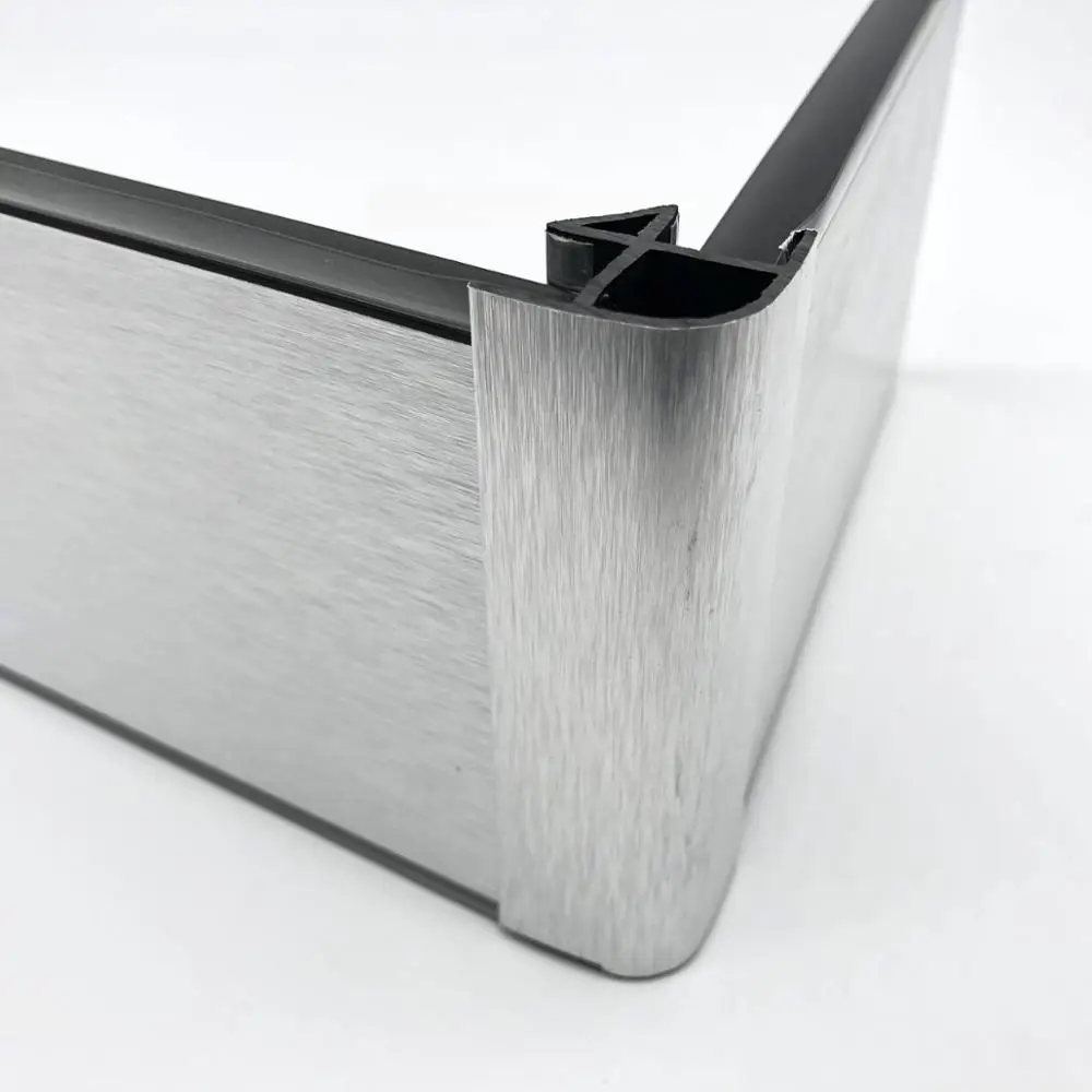 Cheap Extrusion corner protection pvc skirting kitchen cabinet skirting board