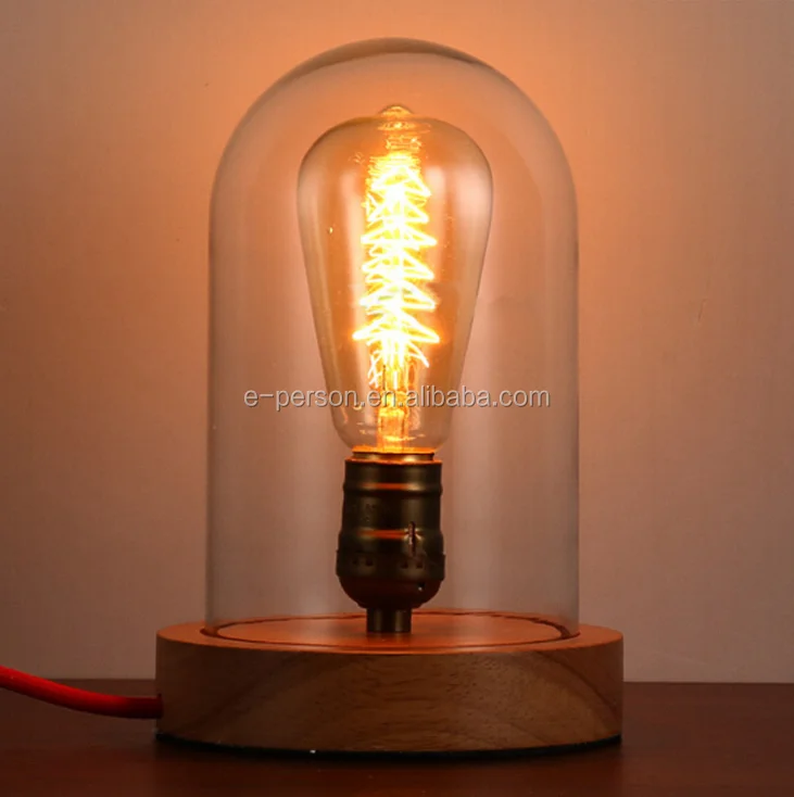 
 Винтажная изношенная настольная лампа в старинном стиле, деревянная настольная лампа с регулируемой яркостью для спальни, настольная лампа  