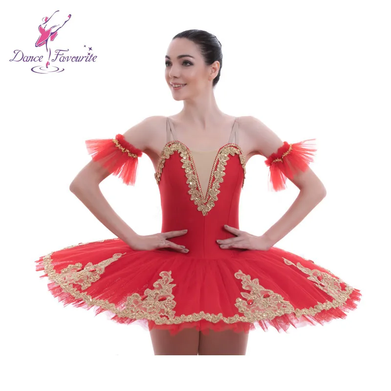 Wholesale Girls Red Professional Ballet Dance Costume Puffy Tutu Dress  BLL013