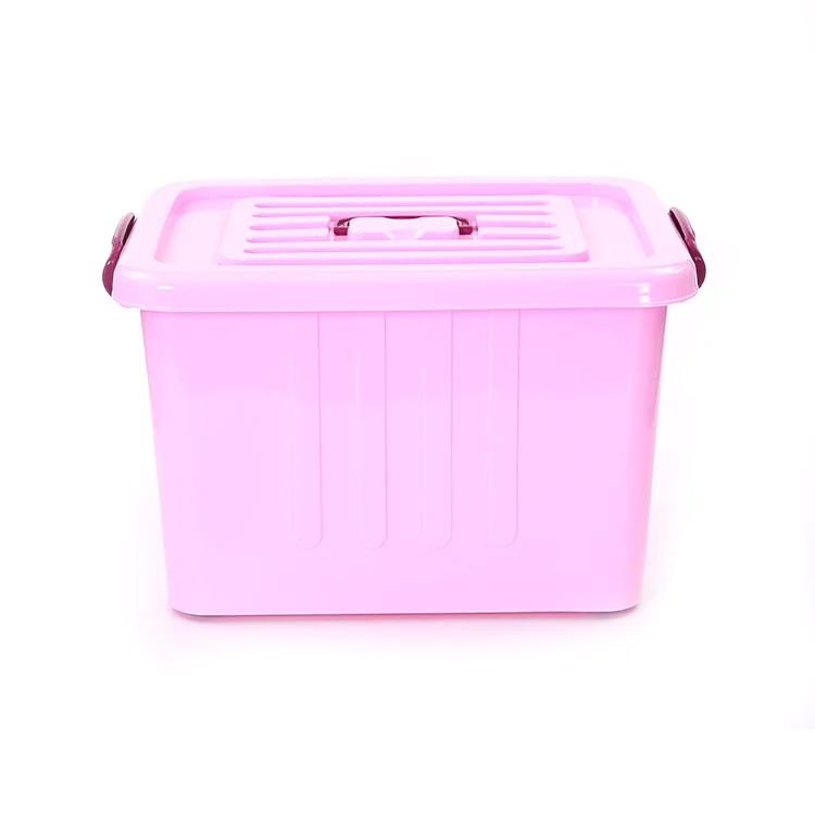 10L-250L Hard clear plastic storage containers with lid clear storage banker boxes with lids 49 litre