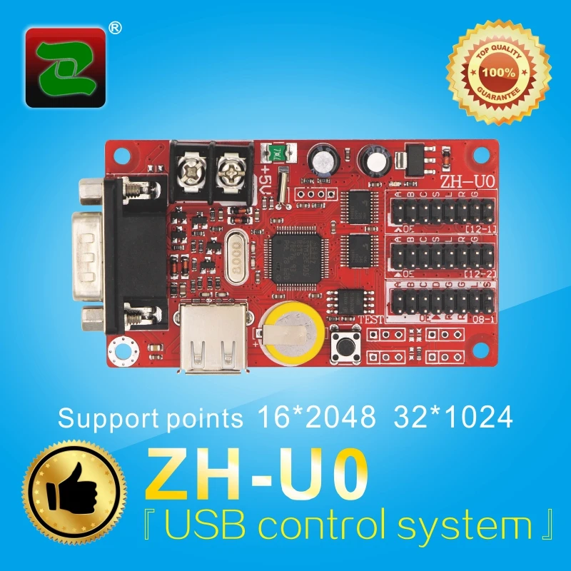 Zhonghang ZH-U0 p10 rgb Single& Dual Color LED USB Control System LED Display Controller