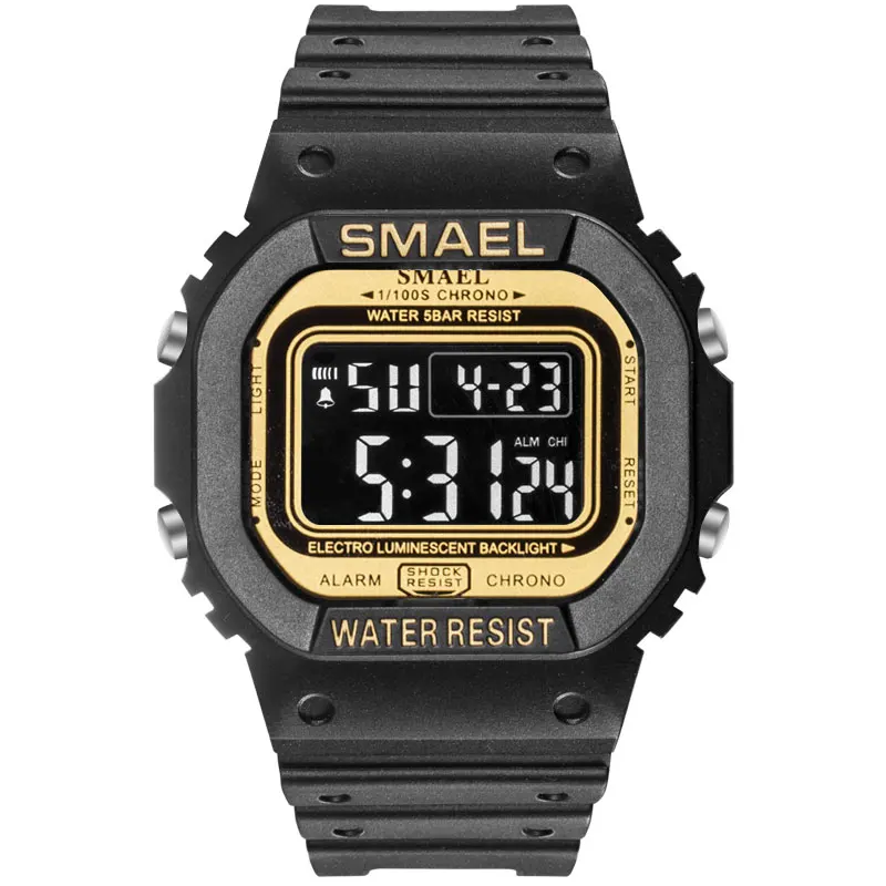 new design smael 1801 custom waterproof digital sport watch