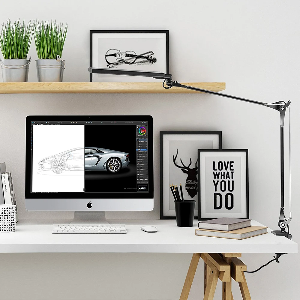 Modern Office Adjustable Led table reading light nail table lamp