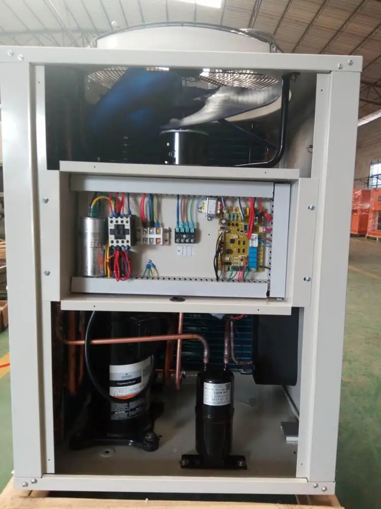 Air temp. house heating system extremely cold areas use EVI heat pump 55C hot for heating cooling hot water