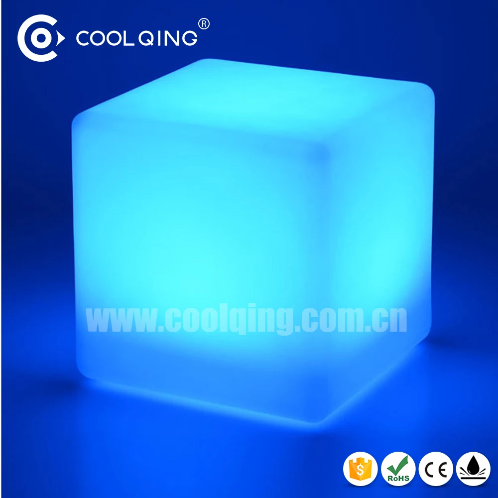 Lighted Cube Stool led Light up cube Decorative LED bar cube