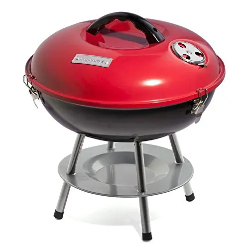 Family Portable Lightweight Powder Coated Barbecue Kettle Grill Tabletop Smokeless Charcoal BBQ for Outdoor Camping
