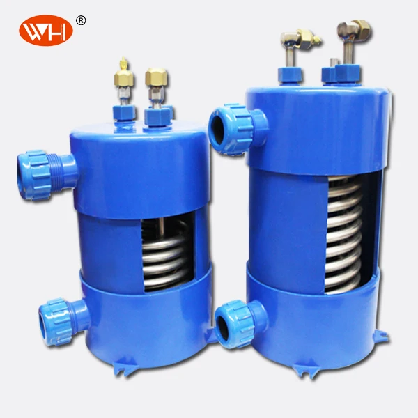 Economical Energy Saving PVC Shell and titanium tube evaporator for Aquarium seafood machine