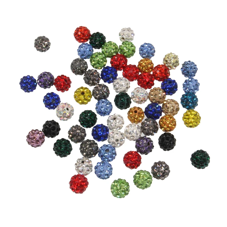 Wholesale Rhinestone Beads Resin Acrylic Beads Crystal Rhinestone For DIY Necklace Bracelet Jewelry