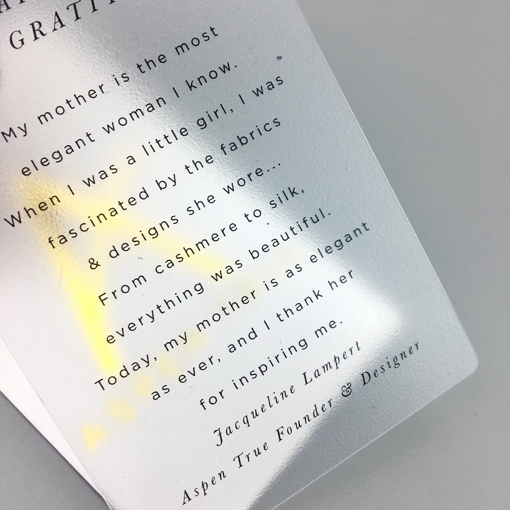 Custom transparent hanging clear PVC garments price string plastic clothing hang tag