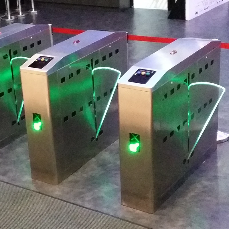 High quality automatic qr code flap barrier turnstile gate mechanism