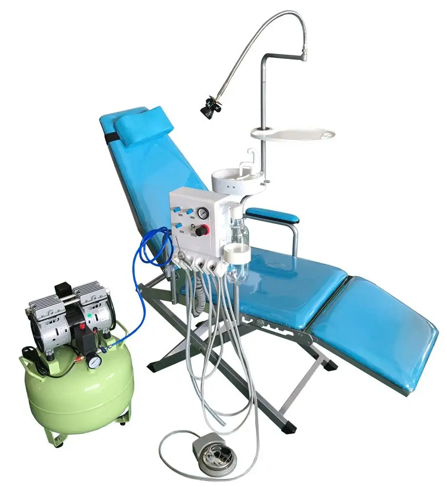 
Luxury dental chair portable mobile folding dental unitchair with Rechargeable LED Light MSLDU22 