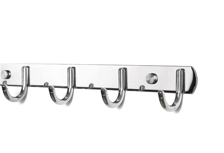 Bedroom Bathroom Kitchen decorative over door coat Hook Metal Hanger 7 hooks for clothes keys displaying