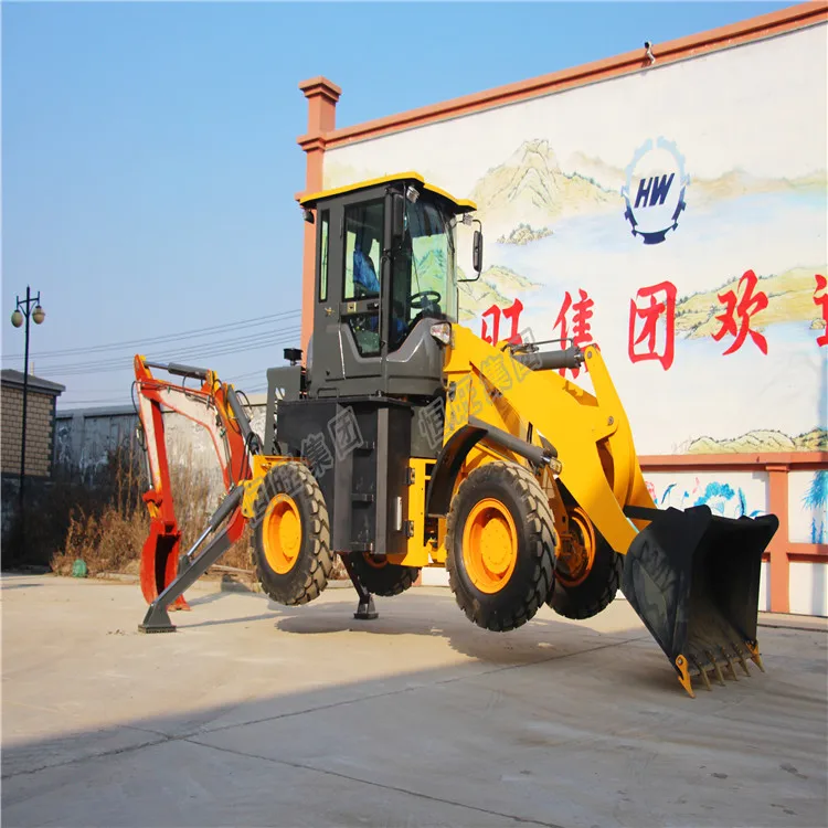 4wd 40hp tractor with front end loader and backhoe wheeled backhoe loader excavator