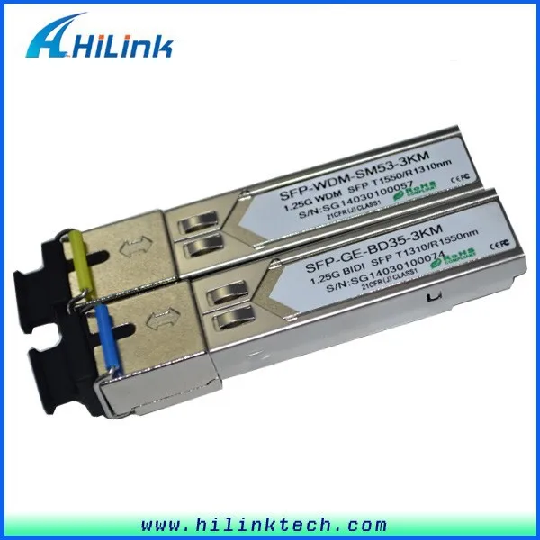 Оптическое волокно 1.25 г биди WDM SFP 3 км