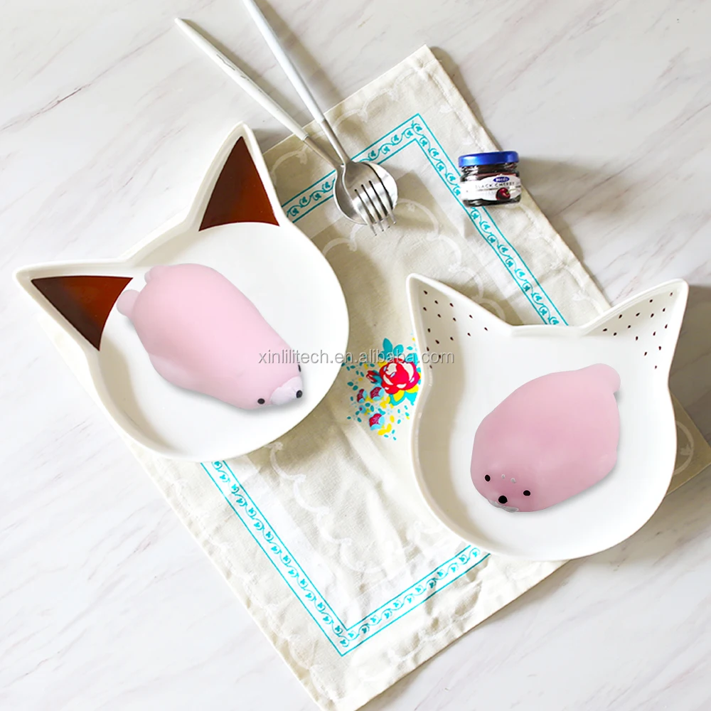 
Squishy Phone Straps for iPhone Cute Mini Soft Silicone Squishy Toy Finger Pinch Squeeze Toy 