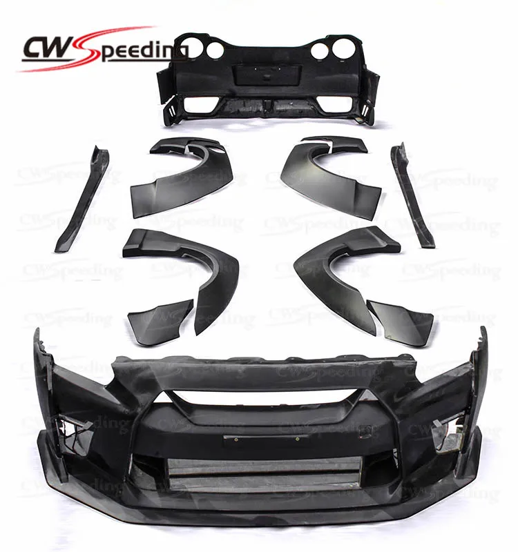C STYLE HALF CARBON FIBER BODY KIT FOR NISSAN GTR R35 2008 UPDATE 2017