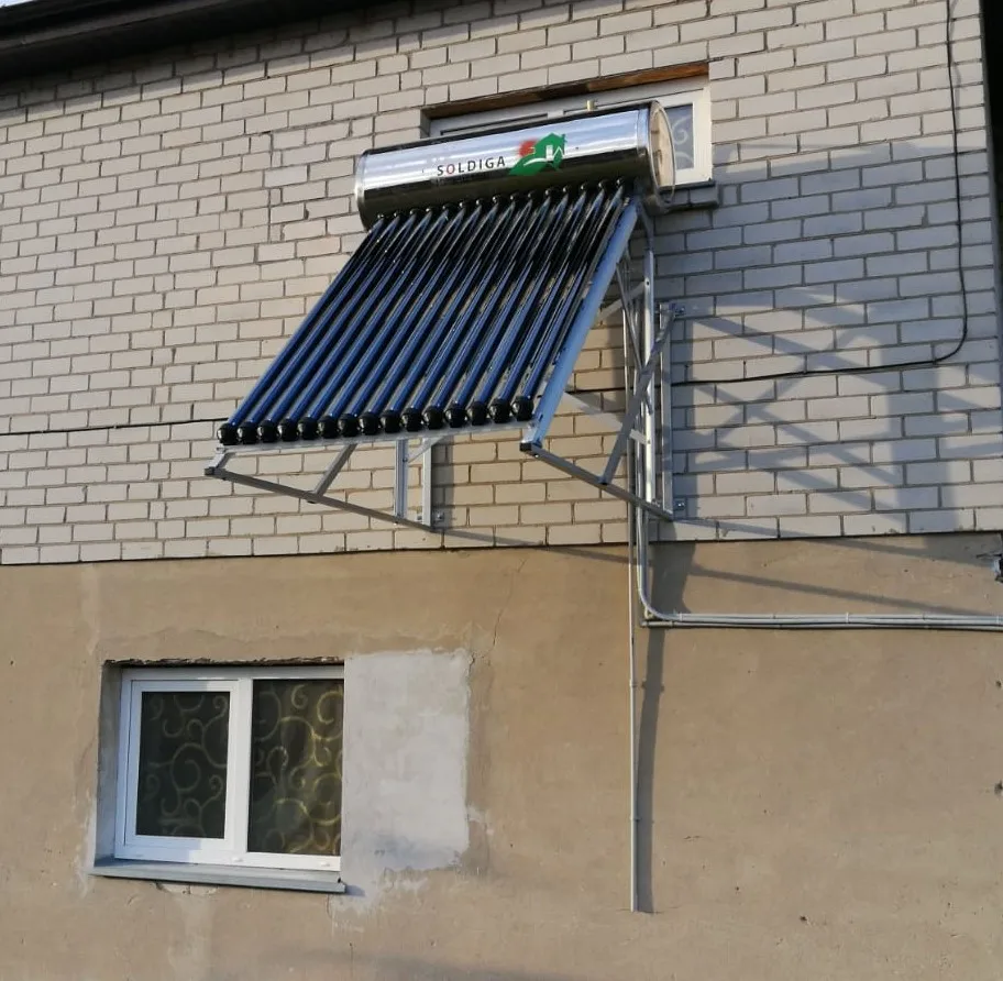 
 Встроенные солнечные водонагреватели давления 150 л для Европы с keymark  