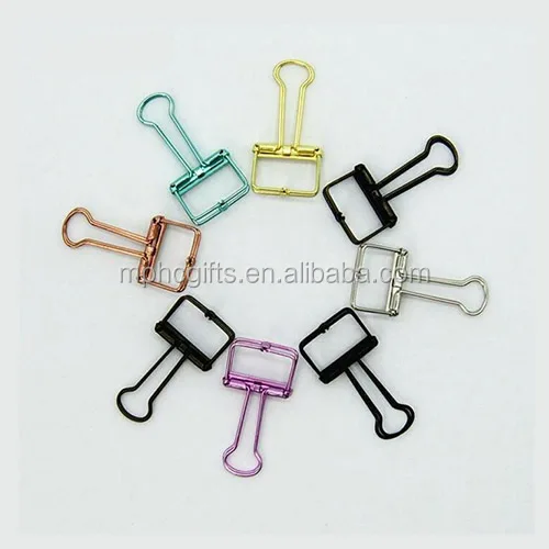 New Novelty Popular Metal Hollow Fold-back Wire Long Tail Clips