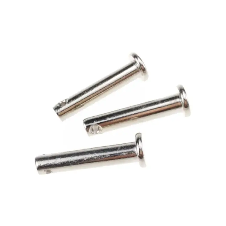 Galvanized Metal Steel Clevis Pins Flat Head Fastener Split Pins Holes Standard DIN 1444