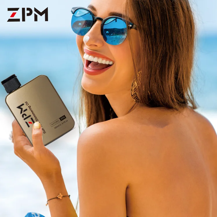 ZPM OEM/ODM Private Label Hot Sale Natural Sunless Coconut Deep Dark Body Self Tanning Oil