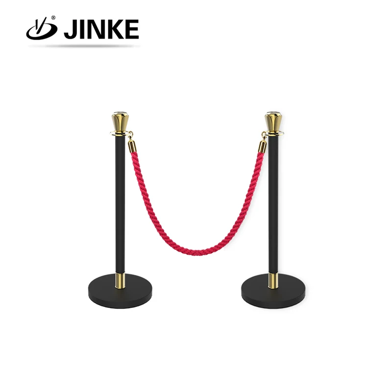 Stainless steel car show tiang antrian gold crown safety line divider railing stand queue barrier crowd control stanchion post