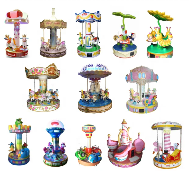 L230*W230*H280CM and 750W kids coin operated electric carousel horse for sale