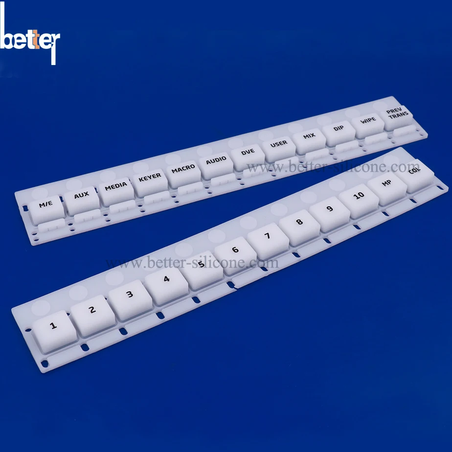 Пользовательская лазерная резка подсветка силиконовая резиновая кнопка