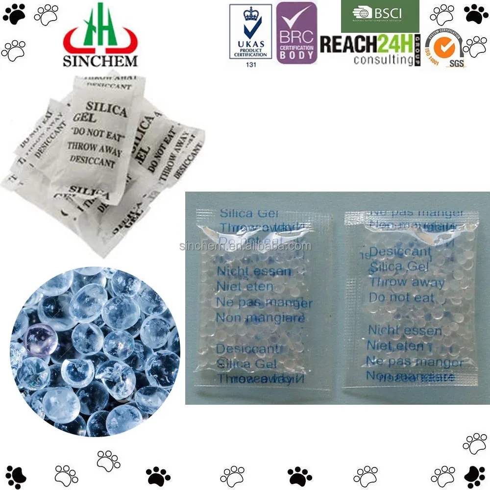 
1g 3g 5g 10g 30g 50g 100g Silica Gel Desiccant Sachet 