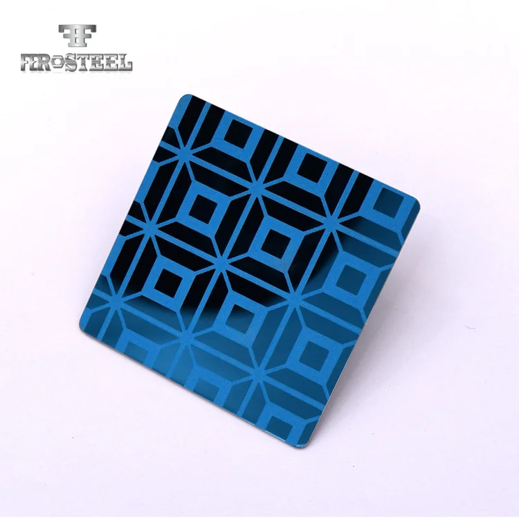 Зеркало Запечатлелись синий лист aisi 201 308 запечатлелись декоративный лист из нержавеющей стали