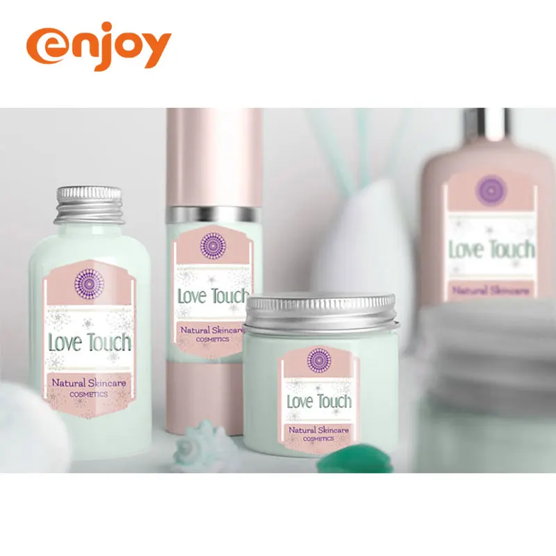 Custom Design Waterproof oil-proof makeup beauty Self Adhesive cosmetic bottle label sticker